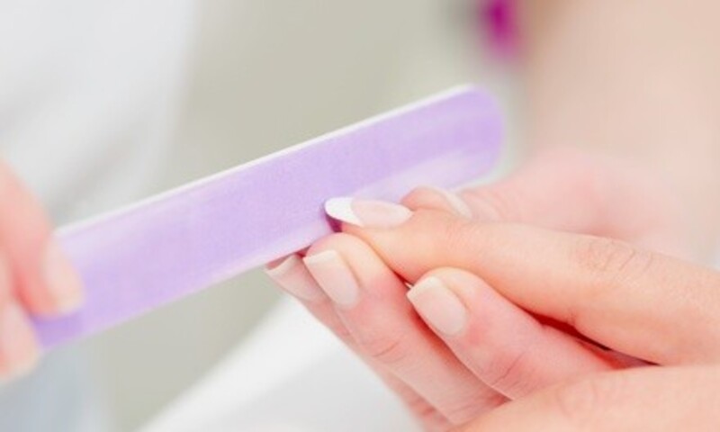 Manicure and Pedicure with Lip Waxing Treatment at Holly Nails (Up to 36% Off). Eight Options Available.