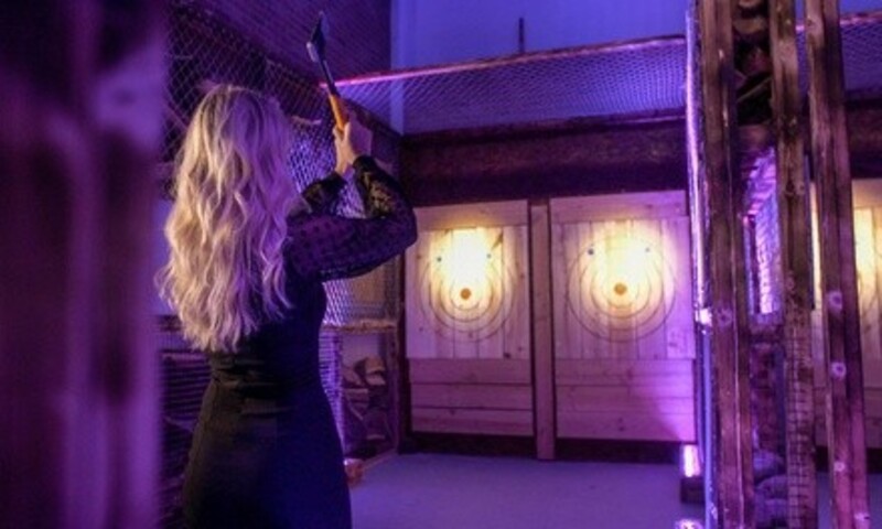 1-Hour Axe-Throwing Session or 30-Minute Rage-Room Package at Kanya Lounge (Up to 28% Off). 4 Options Available.