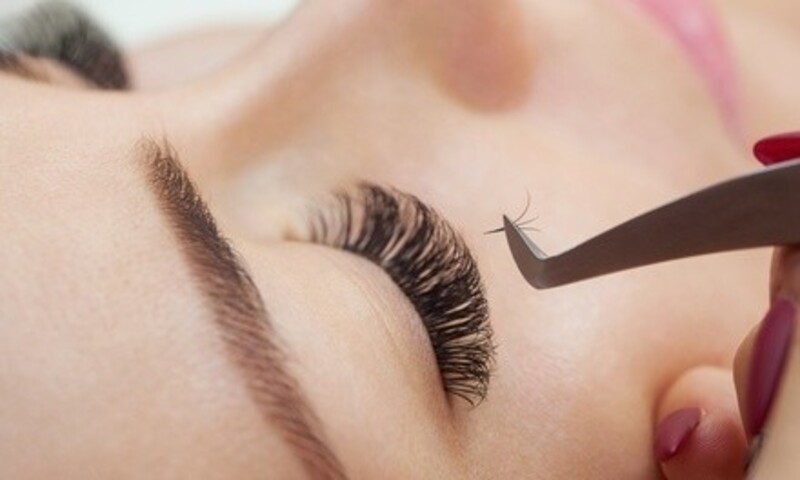 One Full Set of Individual or Classic Eyelash Extensions at E & K Beauty (Up to 65% Off)