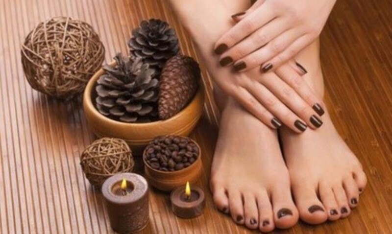 Manicure and Optional Pedicure at Forever Beauty Nails Spa and Salon (Up to 45% Off). Four Options Available. 