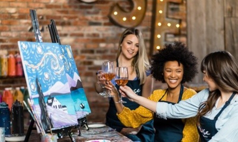$299 for Private Painting Party for Ten People at Muse Paintbar ($450 Value)