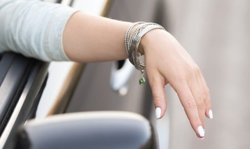 Organic Gel/Spa Manicure or Pedicure at Revolution Salon (Up to 44% Off). Four Options Available.