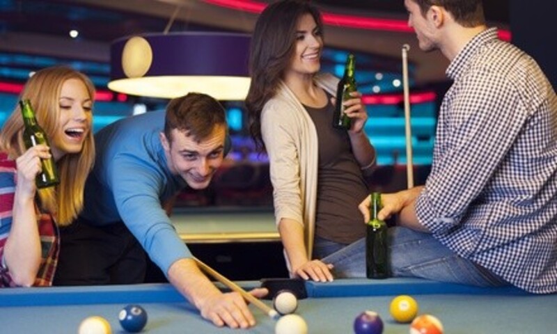 One Hour of Billiards for Two or Four with Beer and Appetizers at Carom Cafe Billiards (48% Off)