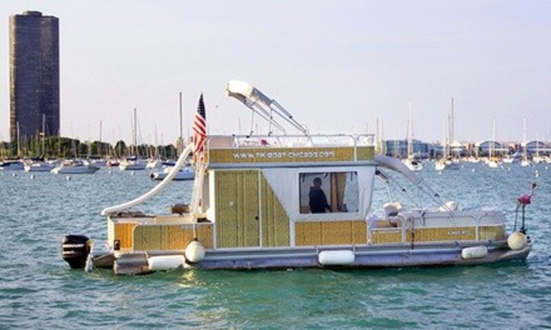 Three-Hour Tiki Boat Cruise with Crew at Chicago Tiki Boat (Up to 46% Off). Two Options Available.