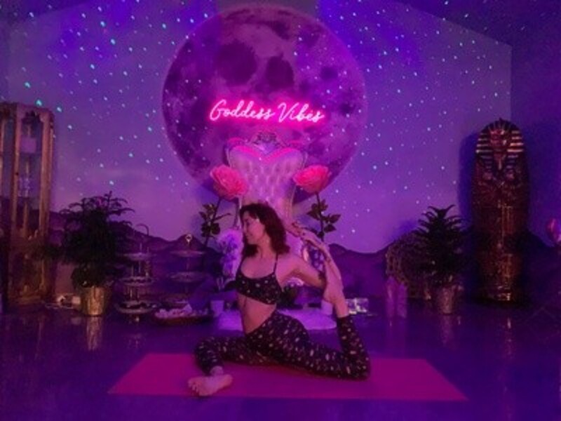 One Galaxy Yoga Session for One at Moon Goddess Studio (Up to 33% Off). Two Options Available