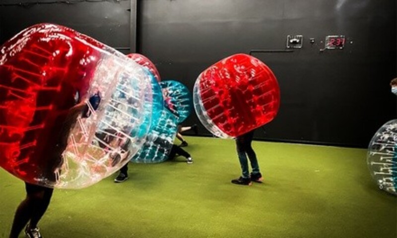 One or Two Hours of Bubble Soccer or Archery Tag at The Tailgate Garage (Up to 49% Off)