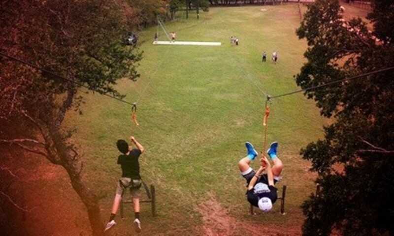 Zipline and Alpine Tower Climb Package at The Don Strange Ranch (Up to 64% Off). Five Options Available. 
