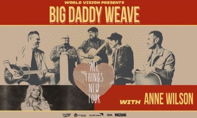 Big Daddy Weave on November 12 at 7 p.m.