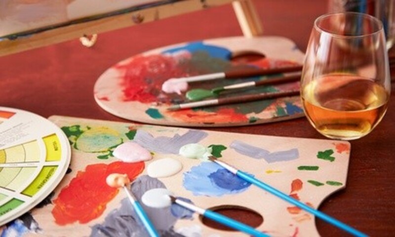 Paint and Sip Class or Party Package at Lord and Andra Gallery (Up to 67% Off). Four Options Available.