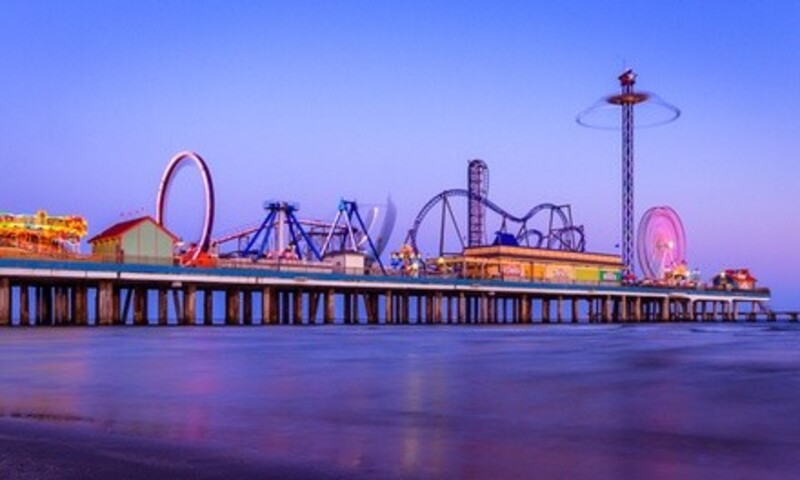 $50 or $100 Landry's eGift Card and Two All-Day Ride Passes at Galveston Pleasure Pier (Up to 18% Off) 