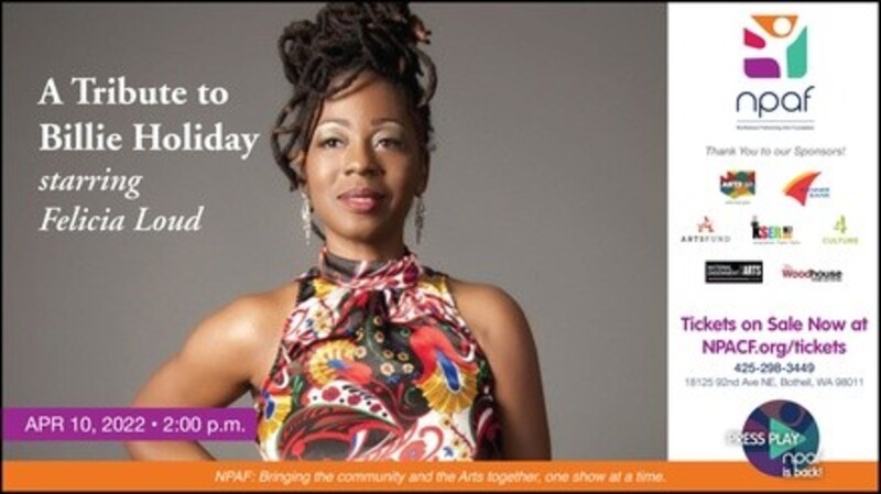 A Tribute to Billie Holiday - Sunday, Apr 10, 2022 / 2:00pm