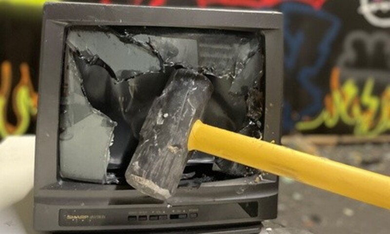 "Just Curious", "One of Those Days", or "No New Friends" Rage Room Package at Rage Rx (Up to 20% Off)